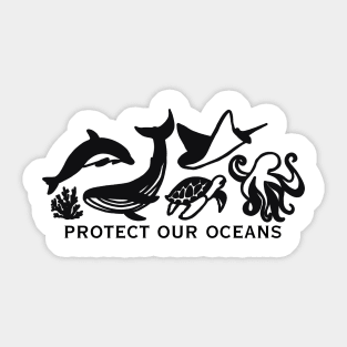 Protect our Ocean and Marine Wildlife Sticker